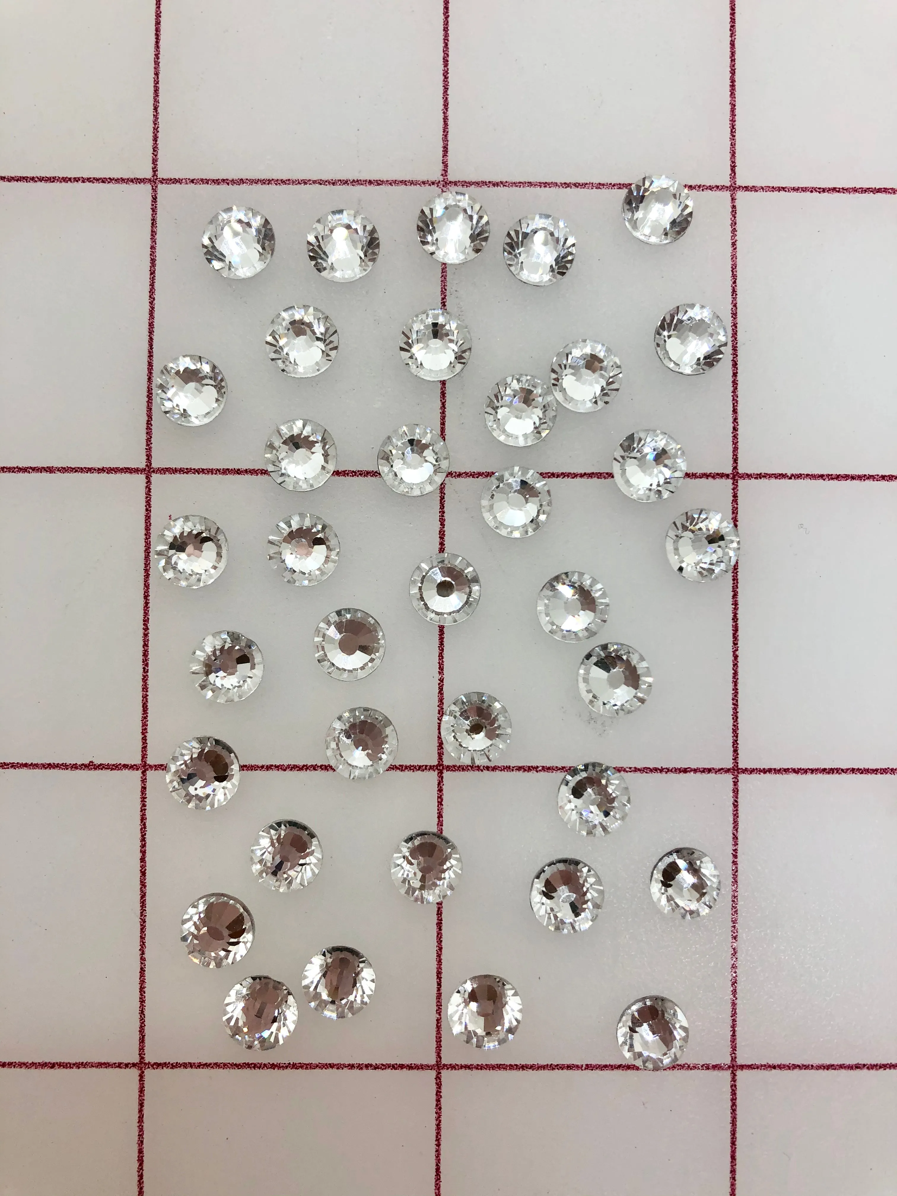 Rhinestones - 30ss Czech "Bright-Cut" Crystal Flat Back 36PK