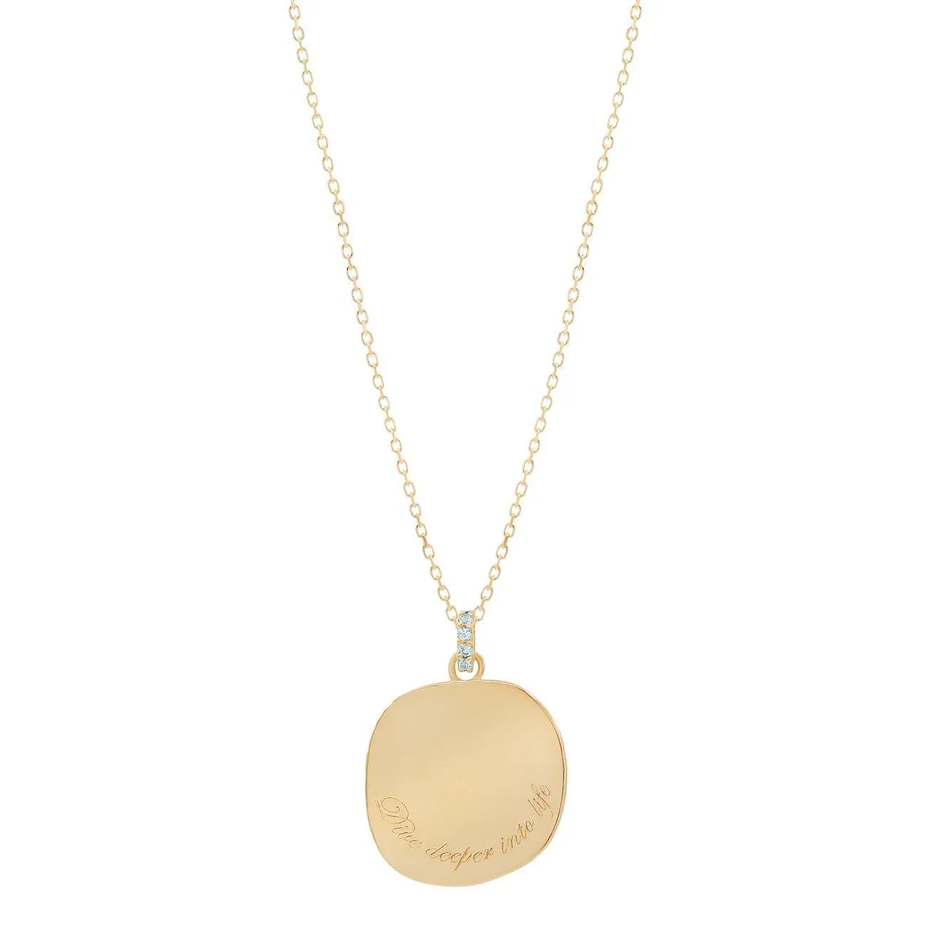 Rose Goddess of Gold Water Necklace