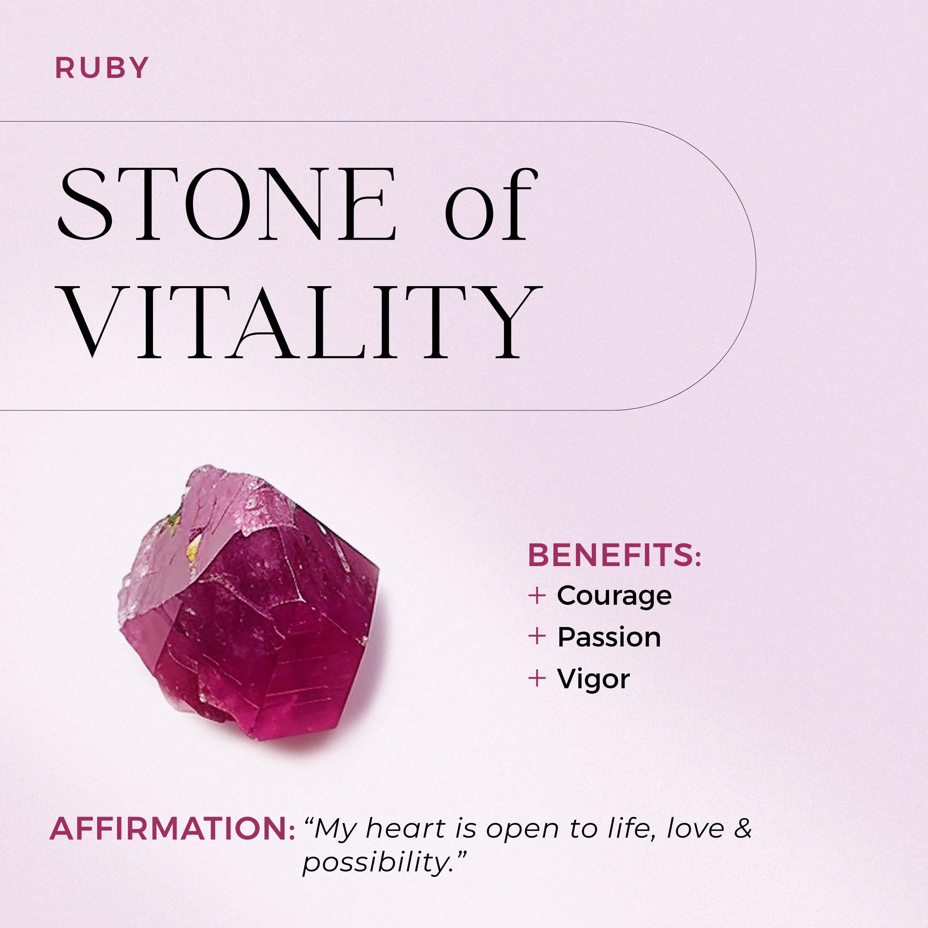 Ruby Garnet Toi Et Moi & Sway Floating Rings