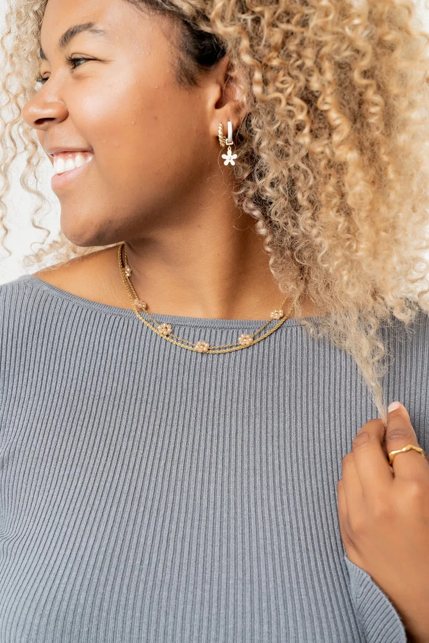 Sandy Pearl Necklace - Summer Turned Pretty Necklace