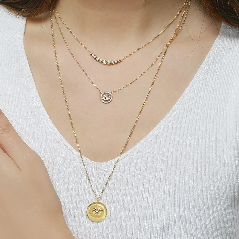 Sapphire Evil Eye Pendant