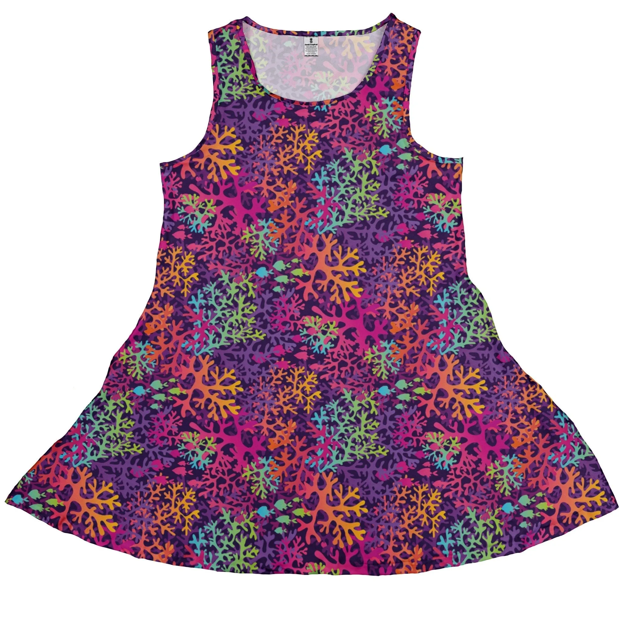 Science Marine Biology Rainbow Coral Dress