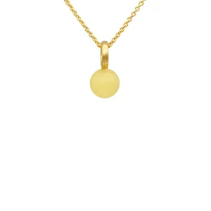 SEA PONNIES BUBBLES PENDANT 18K YELLOW GOLD, AMBER