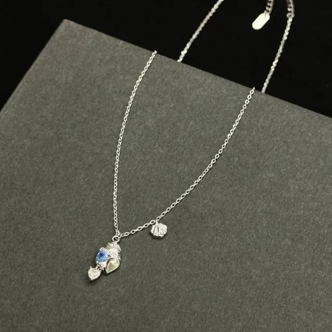 Seascape Blue Heart Necklace