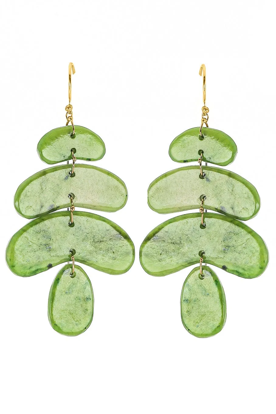 Small Jade Totem Earrings