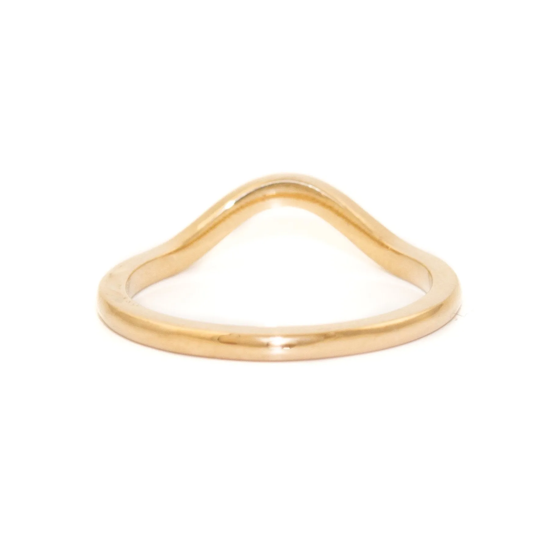Solid Gold Tiara Band Ring - Made To Order