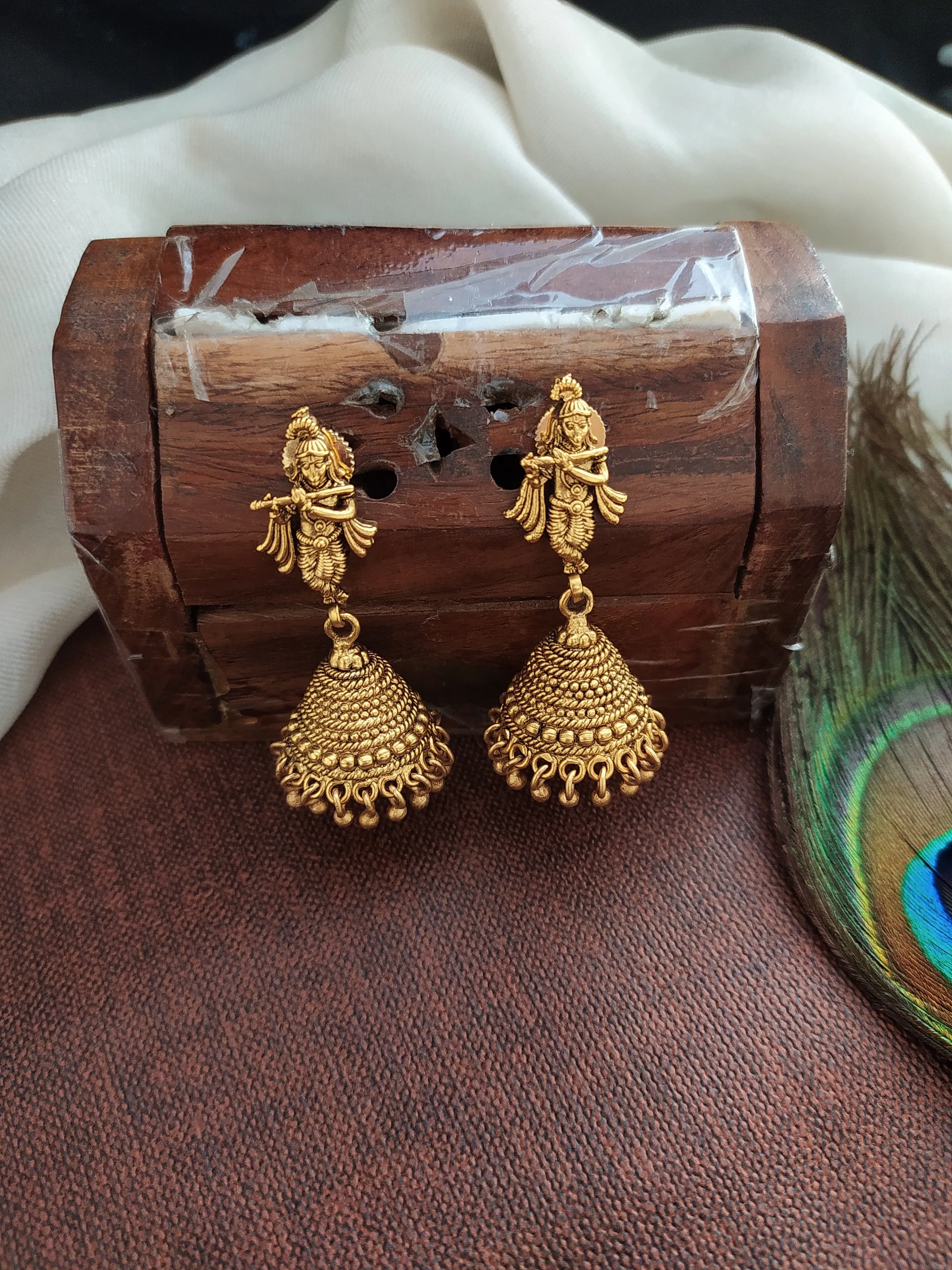 Spiritual Lord Krishna Pendant Antique Nagas Mala Set