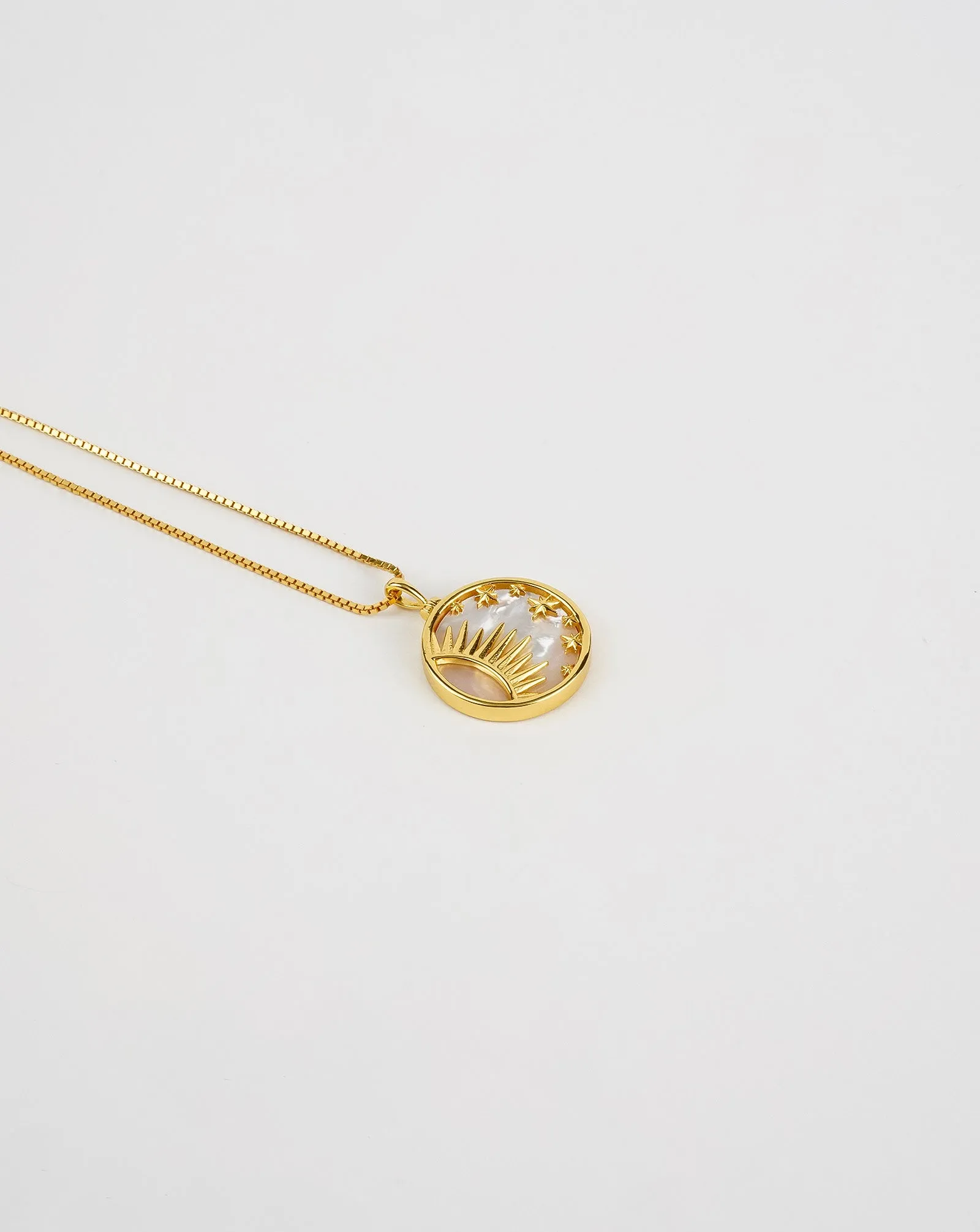 Sun and the Stars Mother of Pearl Necklace