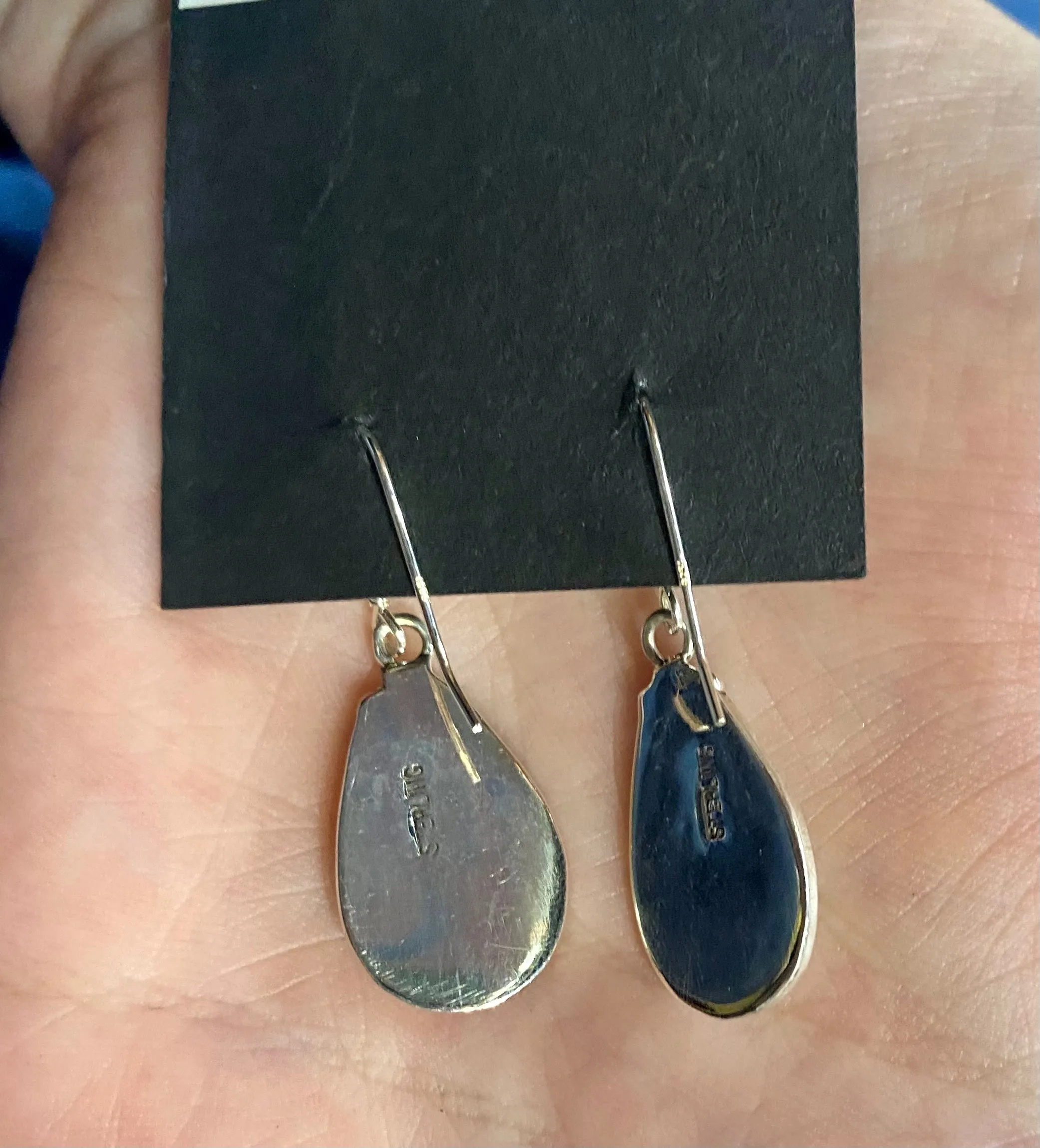The Opal Silver Earrings