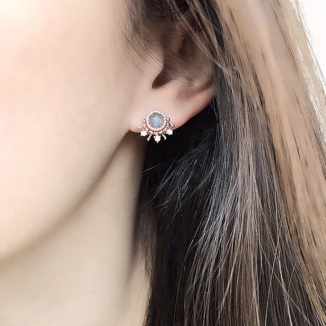 Tiara Ear Jackets for Rosie Post Earrings
