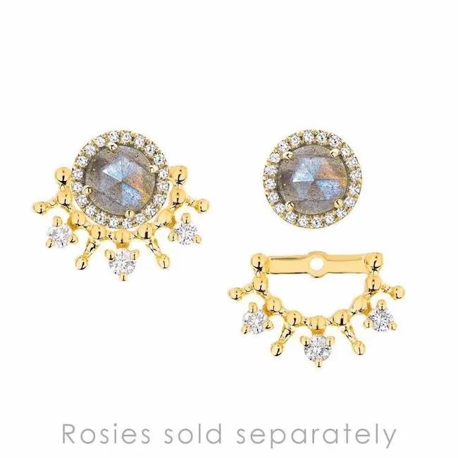 Tiara Ear Jackets for Rosie Post Earrings