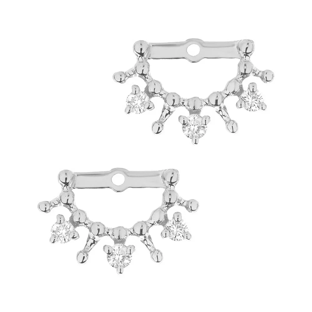 Tiara Ear Jackets for Rosie Post Earrings