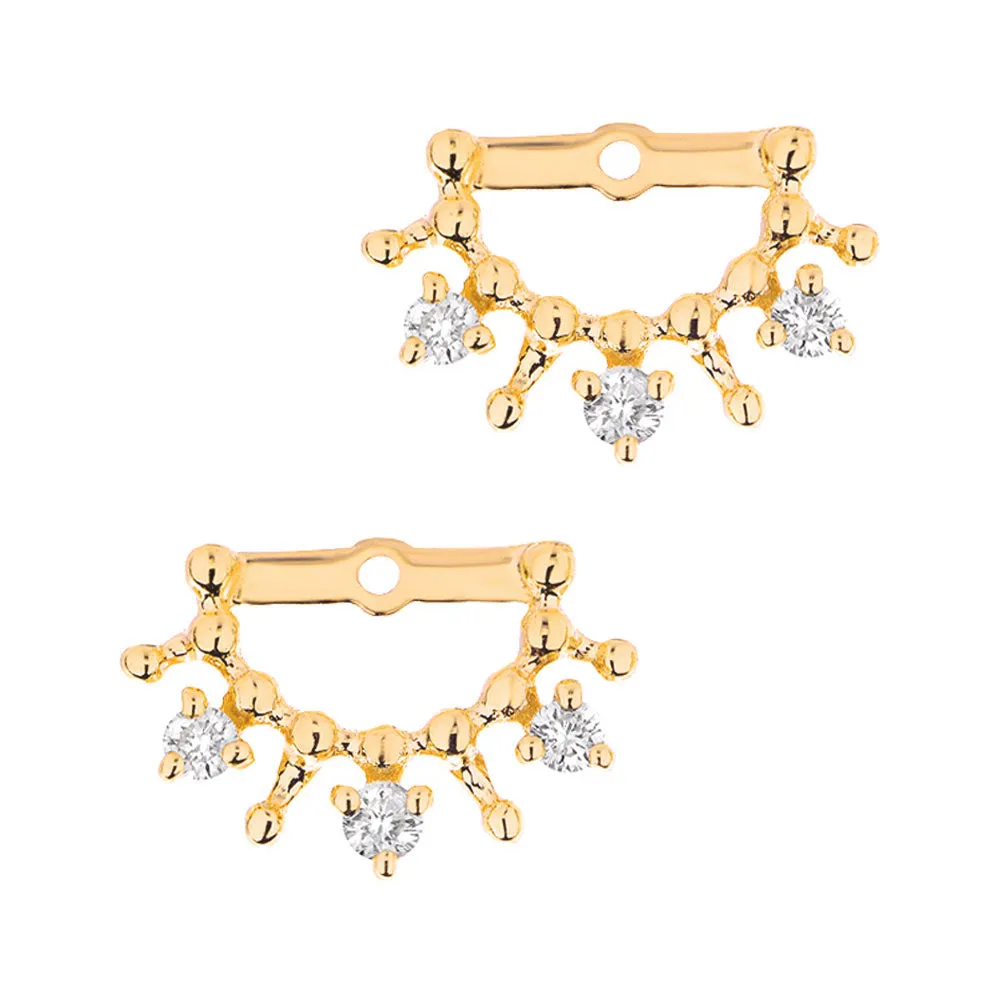 Tiara Ear Jackets for Rosie Post Earrings