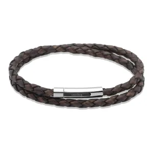 Unique & Co B171ADB/21CM Men's Leather Bracelet