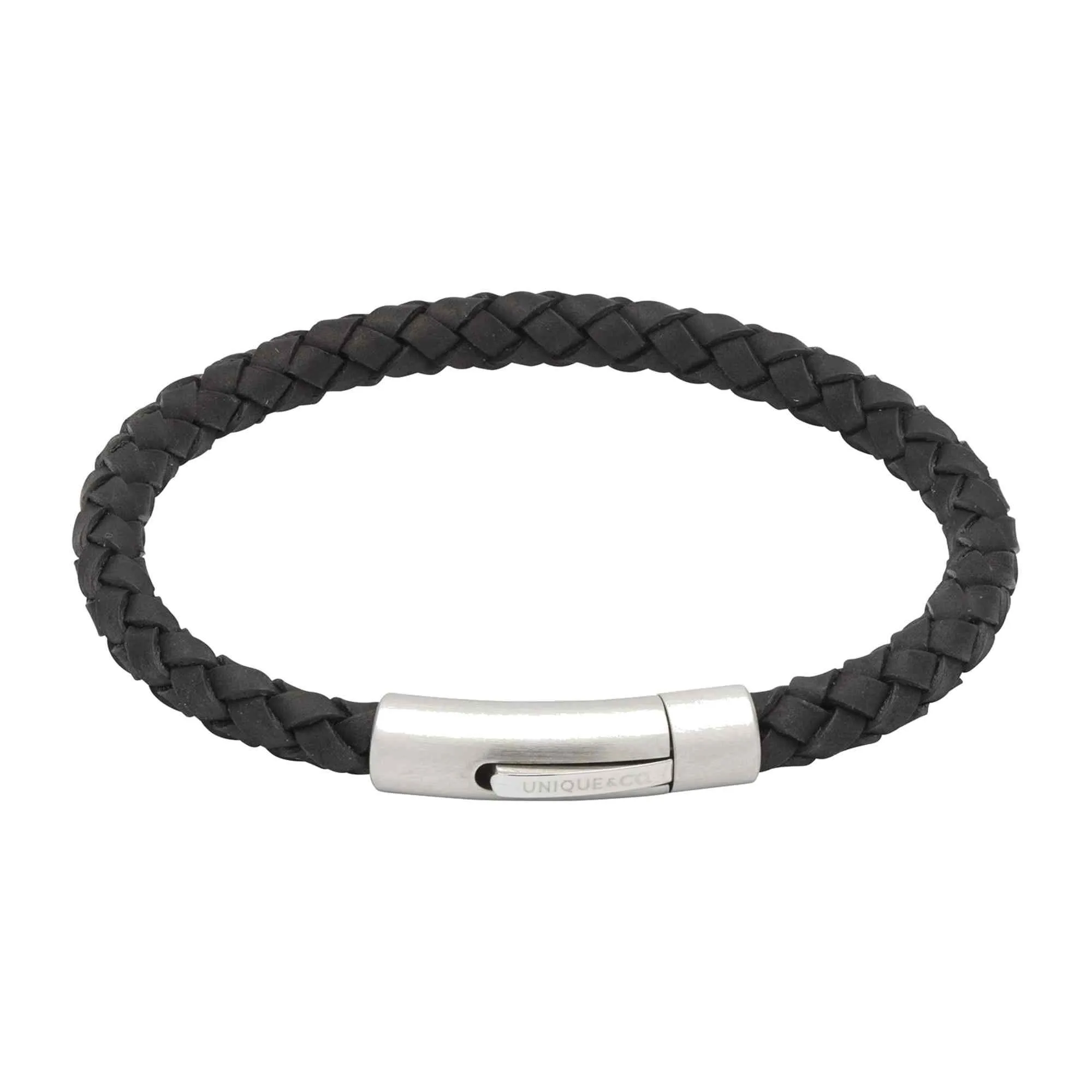 Unique & Co B399BL/21CM Men's Leather Bracelet