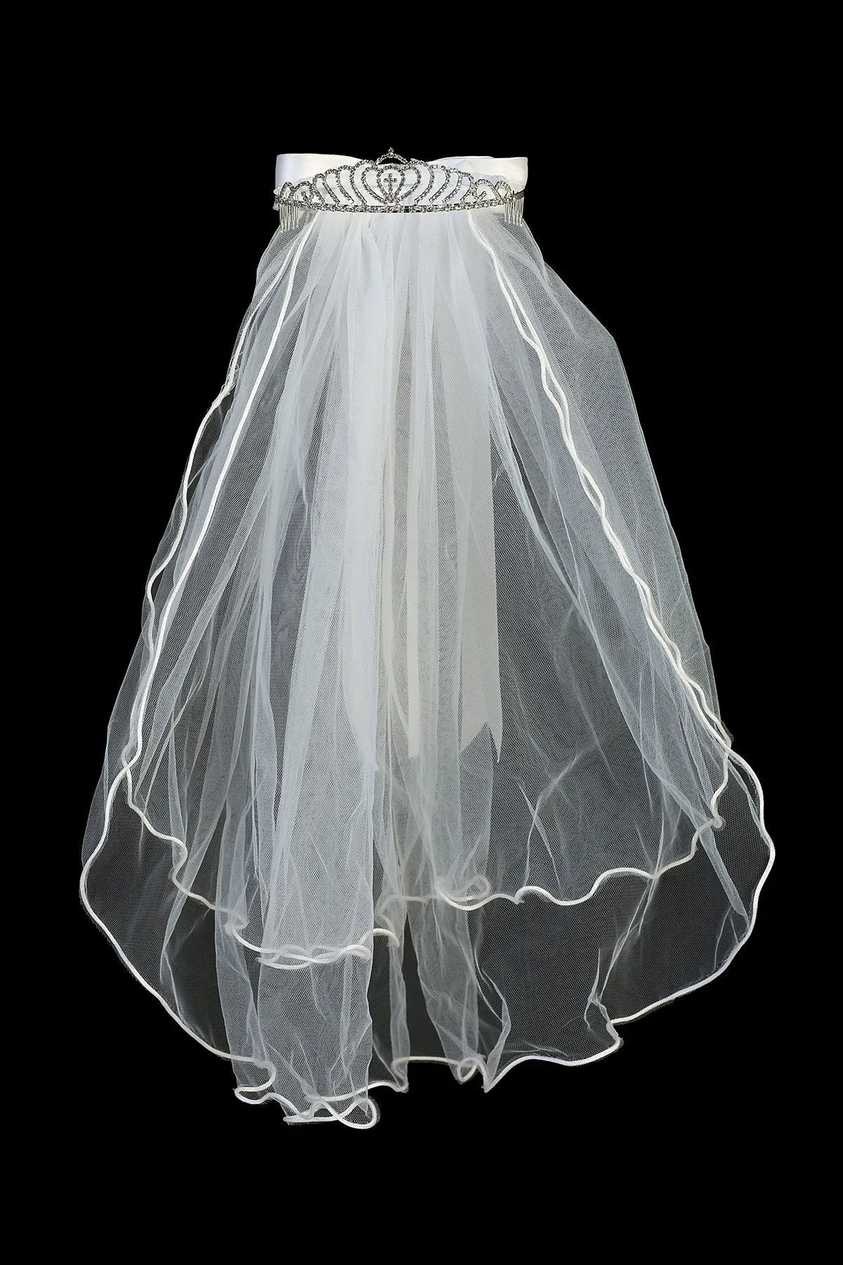 VEIL031 Cross Crown Veil
