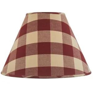 Wicklow Check 14" Lamp Shade - Garnet